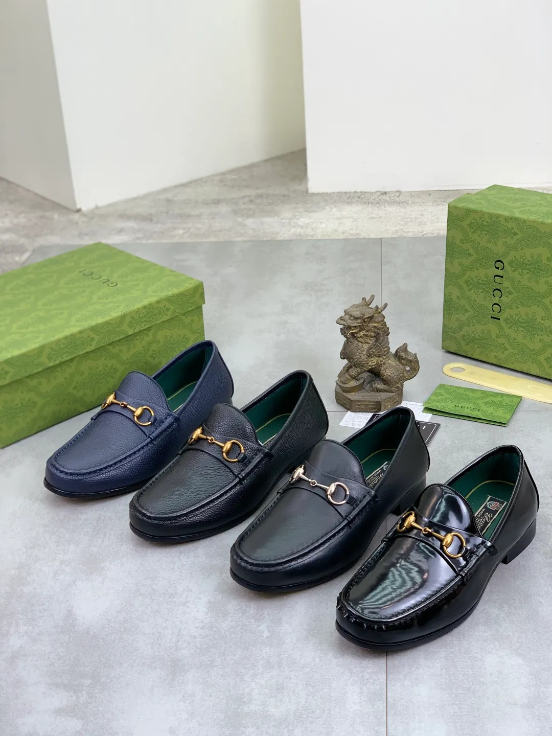 Men's men's shoes 💰P540 [New style] Water dyed cowhide 💰💎💎💎 [Gucci] Gucci high-end men's formal business leather shoes, original order 1:1! Original imported high-end washed calfskin, original metal buckle, imported first-layer cowhide lining for feet, original outsole, men's shoe size: 38-45, multiple colors available
